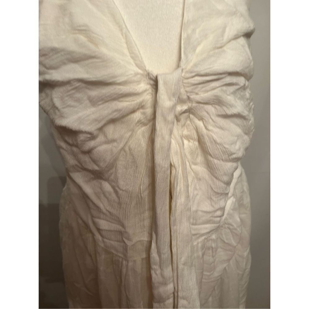 Free People A Little Extra Endless Summer Tie Front halter Maxi Dress m - Picture 4 of 7